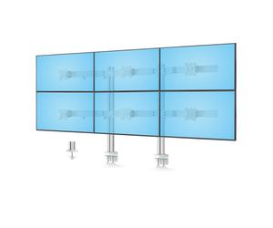 STARTECH Support de bureau pour 6 écrans LCD jusqu'à 32'