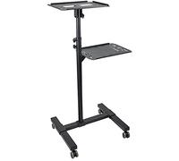 StarTech Table projecteur & PC ADJPROJCART – 2 étagères (10 kg ch.), réglable, roues verrouillables