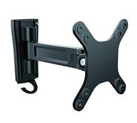 StarTech Support Mural Écran Pivot Simple 13 à 34", 15kg, VESA, Noir | Écran plat, Bras pivotant, Inclinaison, Extension du bras, Gain de place
