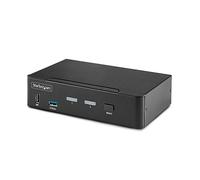 StarTech Commutateur KVM DisplayPort 2 ports DP1.4 8K60Hz/4K144Hz 2xUSB3.0 4xUSB2.0 Bouton/Raccourci