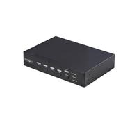 StarTech Switch KVM DisplayPort à 4 Ports avec Fonction Mouse Roaming et Multi-View/Picture-in-Picture, 4K 60 Hz, Hub USB 3.0 (5 Gbps), TAA