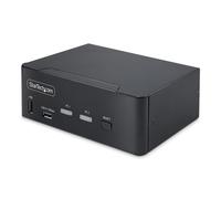 StarTech Switch KVM Double DisplayPort 1.4 2 Ports 8K 60Hz, USB 3.2 10Gbps | Commutateur écran clavier souris, 4 Ports USB HID, Câbles USB-C vers USB-A inclus