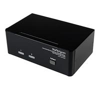 Switch kvm usb 2 ports dvi vga avec audio - commutateur usb 2.0 - dvi-