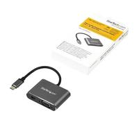 StarTech USB C Multiport Video Adapter, USB-C to 4K 60Hz Mini DisplayPort 1.2 or 1080p VGA Monitor Adapter, USB Type-C 2-in-1 MDP HBR2 HDR/VGA Display Converter, Works w/ Thunderbolt 3 - USB-C 2 in 1