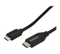 StarTech.com Câble USB-C vers Micro USB-B de 2m, Câble de Transfert de Données, USB 2.0, USB C vers Micro-B