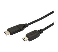 StarTech USB C to Mini USB Cable - 6 ft / 2m - M/M - USB 2.0 - Mini USB Cord - USB C to Mini B Cable - USB Type C to Mini USB (USB2CMB2M) - Câble USB - USB-C (M) pour mini USB type B (M) - Thunderbolt
