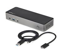 STARTECH USB-C USB-A Dock Chargeur Noir Aluminium USB 3.2 HDMI DisplayPort
