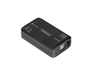 STARTECH USB Galvanic Isolator Up To 6KV, Electrical Noise Isolator, IP40, DIN Rail Mount, Isolated Power Filter, USB 2.0 (12Mbps)/TAA