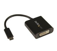 StarTech USB Type-C Adaptateur féminin Homme à DVI - Noir