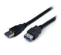 StarTech USB3SEXT6BK Câble d'extension 1,8 m M/F Noir