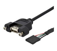 Startech - USBPNLAFHD1 - Câble USB 0,3 m USB A Mâle Vers USB A À Monter