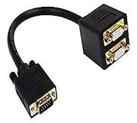StarTech.com Câble répartiteur vidéo VGA de 30cm - 1x VGA (Mâle) vers 2x VGA (Femelle) - Noir