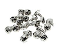 Startech Vis M6 - Pack de 100 - Vis M6x12 de montage pour rack et armoire serveur - Argent - Kit de visserie (pack de 100)