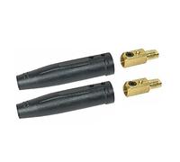 STARTECHWELD Lot de 2 connecteurs de câble de soudage 2-MPC-M, mâle 1/0-2/0 Twist Lock, 2-MPC-M