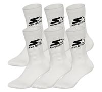 STARTER 6 pack Crew Socks - White - 35/38