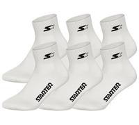 STARTER 6pk Quarter Socks - WHT - 39/42