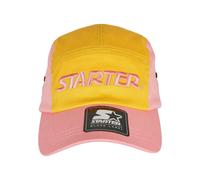 Starter Black Label Casquette 'Fresh Jockey' jaune / rose clair / noir / blanc, Taille 55-60