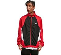 STARTER BLACK LABEL Homme Starter Laser Track Jacket Veste, Noir/Rouge/Blanc, M