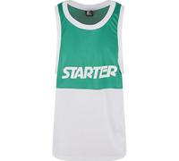 Starter T-Shirt vert / blanc cassé, Taille L-XL