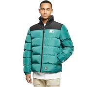 Starter Black Label Starter Logo Puffer Jacket, Darkfreshgreen/Black, M Homme