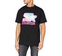 Starter Black Label Starter Multicolored Logo Tee T-Shirt, Noir (Black/Pink), S Homme