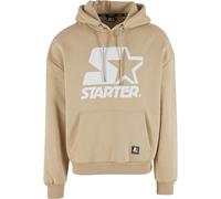 Starter Sweat à capuche Black Label Starterd surdimensionné logo Beige Homme S