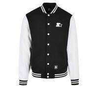 Starter Black Label Veste polaire pour homme Starter College, noir/blanc, L