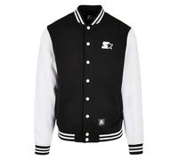 Starter Black Label Veste polaire pour homme Starter College, noir/blanc, M