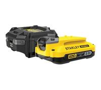 Starter Kit - STANLEY FATMAX V20 - SFMCB10D1-QW - Chargeur 1,25A + 1 Batterie 18V 2Ah