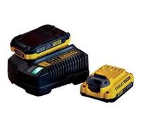 Stanley SFMCB12D2 Fatmax V20 Starter Kit 2x Batterie 18V 2.0 Ah + Chargeur de batterie