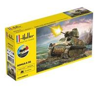 Starter Kit Panzer Somua - 1:72e - Heller Gris G