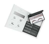 Starter kit pour extensions de cils en grappe à appliquer soi-même à la maison Nanolash - 36 grappes de cils + bonder + sealer + remover + applicateur (Brun, HARMONY)