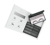 Starter kit pour extensions de cils en grappe à appliquer soi-même à la maison Nanolash - 36 grappes de cils + bonder + sealer + remover + applicateur (Brun, FANTASY)