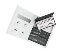 Starter kit pour extensions de cils en grappe à appliquer soi-même à la maison Nanolash - 36 grappes de cils + bonder + sealer + remover + applicateur (Brun, FLIRTY)