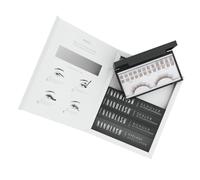 Starter kit pour extensions de cils en grappe à appliquer soi-même à la maison Nanolash - 36 grappes de cils + bonder + sealer + remover + applicateur (Brun, INNOCENT)