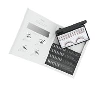 Starter kit pour extensions de cils en grappe à appliquer soi-même à la maison Nanolash - 36 grappes de cils + bonder + sealer + remover + applicateur (Brun, CLASSY)