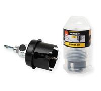 Starter kit scies trépan carbures - Ø 68 mm avec butée + pilote + foret - DIAGER - 3000A