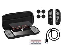 Konix Pack d'accessoires Gaming Starter Kit pour Console Nintendo Switch 2 - Housse - 4 appuie-Pouces - Verre trempé - Boîtier 9 Jeux - Écouteurs