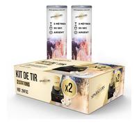 Starter Pack 2 Déclencheurs + 2 Jets de Scène Argent 3 Mètres - 30 Secondes + Télécommande pour Machine d'allumage