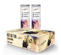 Starter Pack 2 Déclencheurs + 2 Jets de Scène Argent 3 Mètres / 30 Secondes + Télécommande pour Machine d'allumage de Jet de Scène Artifice pour Intérieur à Étincelles Lumineuses - SPARKLERS CLUB®