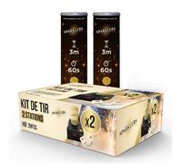 Starter Pack 2 Déclencheurs + 2 Jets de Scène Or 3 Mètres / 60 Secondes + Télécommande pour Machine d'allumageOr