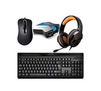 Starter Pack Clavier Souris Casque universel pour PC et consoles de jeu