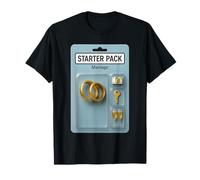 Starter pack Mariage Cadeau Original pour Jeunes Mariés EVJF T-Shirt