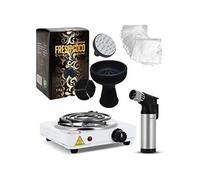 Starter Pack Mod Chicha Système de chauffe Allume Charbon Fresh Coco Foyer Silicone Aluminium Briquet