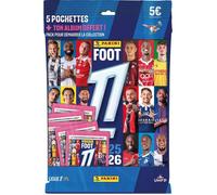Panini Foot 2025-26 Ligue 1 McDonald's Pack de démarrage (5 Pochettes + Album Offert)