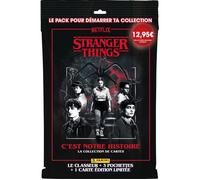Panini Stranger Things Trading Cards Pack de démarrage (1 classeur + 3 Pochettes + 1 Carte édition limitée)