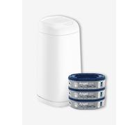 Starter pack poubelle à couches + 3 recharges Dress Up blanc TU