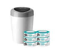 TOMMEE TIPPEE Starter Pack Poubelle a Couches Simplee Comprend 6 Recharge