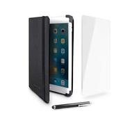 Starter Pack Universelle Etui Folio Urban Factory Noir + Protection d'écran en verre trempé + Stylet 0.8 mm pour Tablette jusqu'à 10.1" Noir G