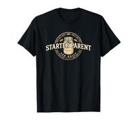 Starter Parent Fed Daily Vintage Sourdough Baker Badge Art T-Shirt
